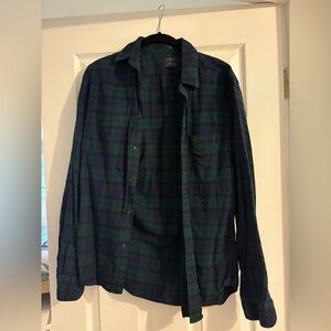 J Crew Plaid Flannel Button Down